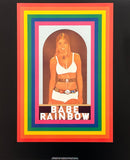 Peter Blake exhibition poster - The Alphabet R for Rainbow - British artist - Pop Art - museum artist - art print