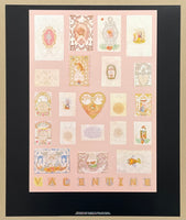 Peter Blake exhibition poster - The Alphabet V for Valentine - British artist - Pop Art - museum artist - art print