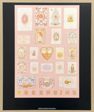 Peter Blake exhibition poster - The Alphabet V for Valentine - British artist - Pop Art - museum artist - art print