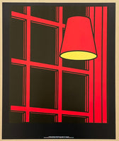 Patrick Caulfield exhibition poster - Interior Night - museum artist - art print - pop art - 2010