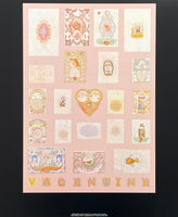 Peter Blake exhibition poster - The Alphabet V for Valentine - British artist - Pop Art - museum artist - art print