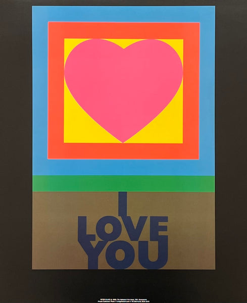 Peter Blake exhibition poster - The Alphabet H for Heart - museum artist - art print - 2010
