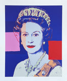 Andy Warhol exhibition poster - Queen Elizabeth - British Royalty - portrait - pop-art - museum artist - art print - 2018