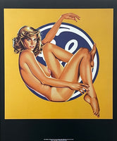 Mel Ramos exhibition poster - The lost painting of 1965 - nude woman - museum artist - art print - pop art - 2010