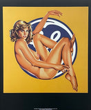 Mel Ramos exhibition poster - The lost painting of 1965 - nude woman - museum artist - art print - pop art - 2010