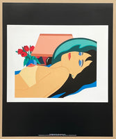 Tom Wesselmann exhibition poster - Cynthia nude - female portrait - museum artist - art print - pop art