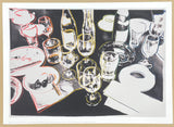 Andy Warhol exhibition poster - After the party - pop-art - black and white - museum artist - art print - 2015