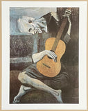 Pablo Picasso exhibition poster - The old guitarist - museum artist - art print - music