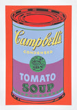Andy Warhol exhibition poster - Campbell's Tomato Soup - red background - pop-art - museum artist - art print - 2018