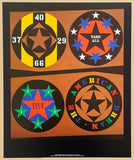 Robert Indiana exhibition poster - The American Dream - museum artist - art print - pop art - 2010