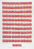Andy Warhol exhibition poster - One Hundred Cans - Campbell's Tomato Soup - pop-art - museum artist - art print - 2017