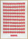 Andy Warhol exhibition poster - One Hundred Cans - Campbell's Tomato Soup - pop-art - museum artist - art print - 2017